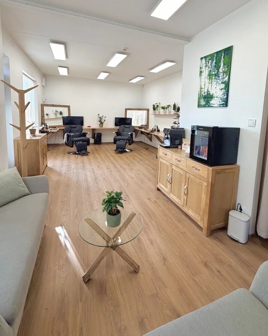 Meeste juuksur Tartus - Barbermo salongi siseruum